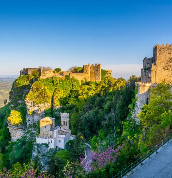 Castello Di Venere In Erice Sicily Italy 