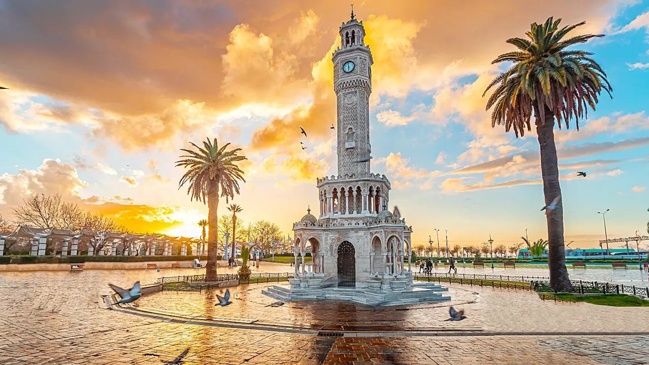 Sh 2319457723 The Clocktower In Izmir's Konak Square, Turkey