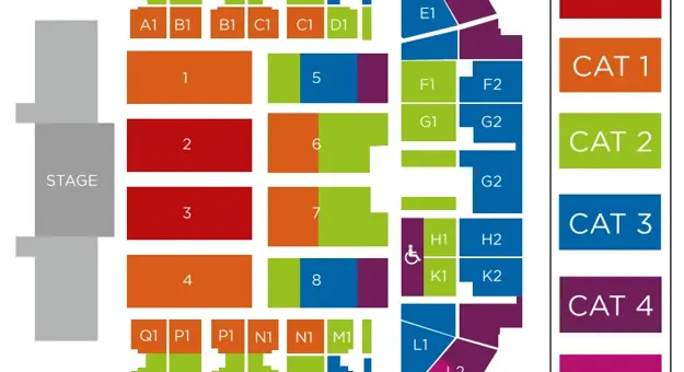 Andre Rieu 2020 Christmas Mecc Seating Plan